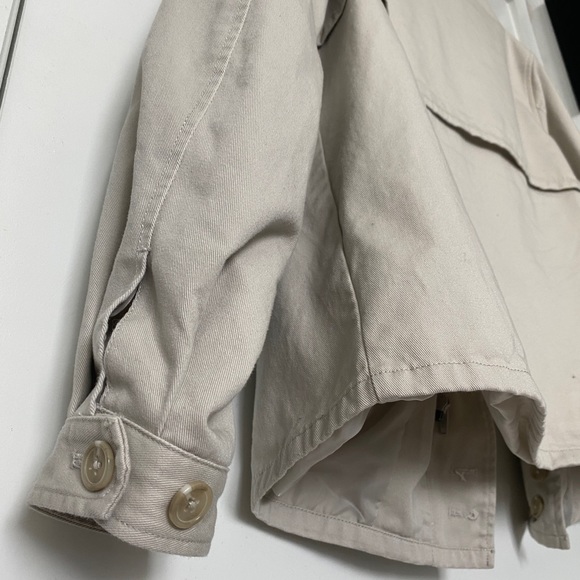 ASOS Design Beige Zip-Up Jacket Medium - New - Picture 11 of 12